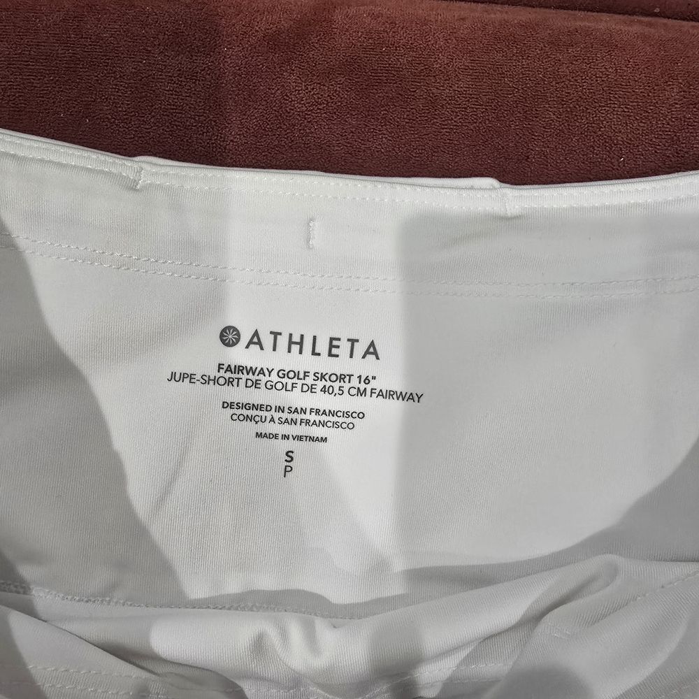 Athleta White Fairway Golf Skort 16 - S